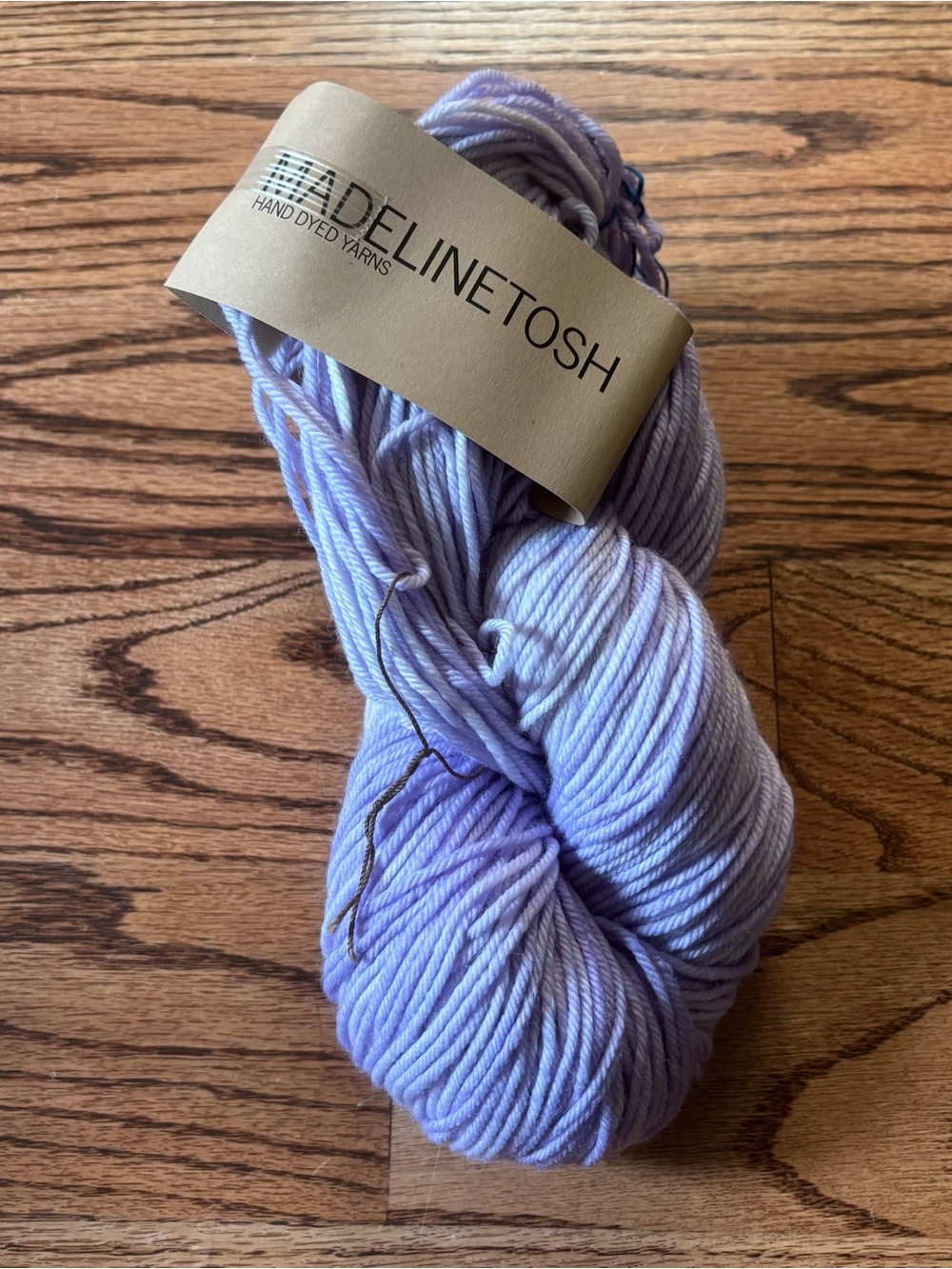 Madelinetosh Yarn Longrider DK Light Purple Tonal Lavender Wool Nylon Hand Dyed